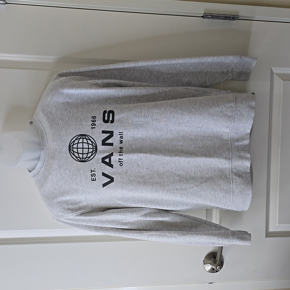 Vans off the Wall Gray Sweatshirt Size Medium